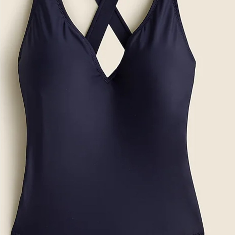 J. Crew High-support cross-back one-piece DD